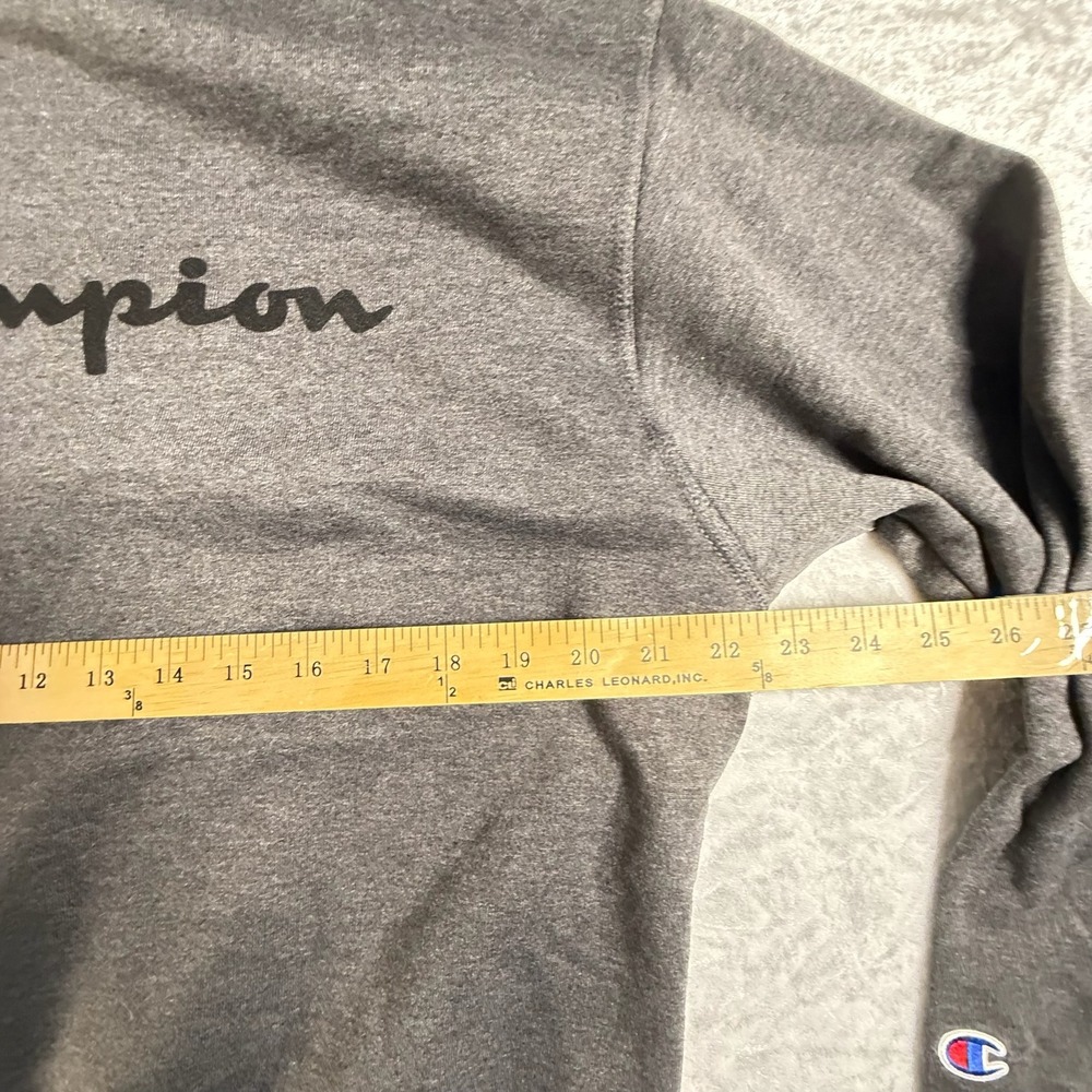 Champion Sweatshirt Mens Medium Grey NEW Powerblend Fleece Crewneck GF88H - Picture 6 of 9